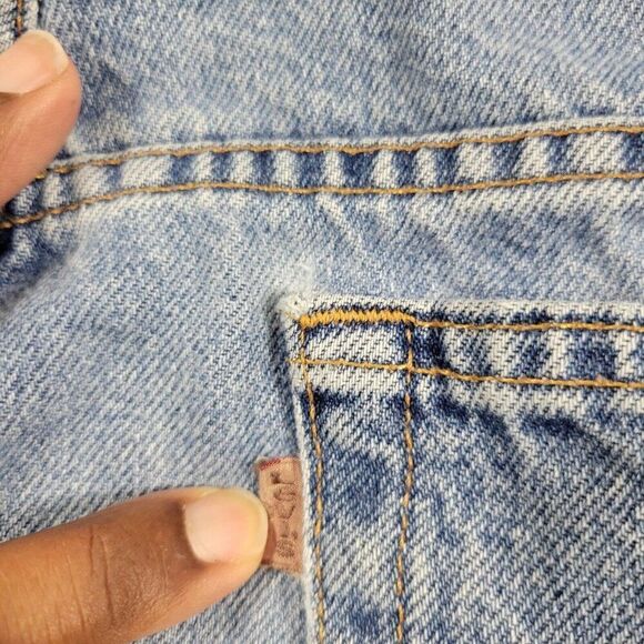 Vintage Levis 545 Jeans Mens 42x32 Blue Denim Loose Fit Tapered Medium Wash - Picture 10 of 13